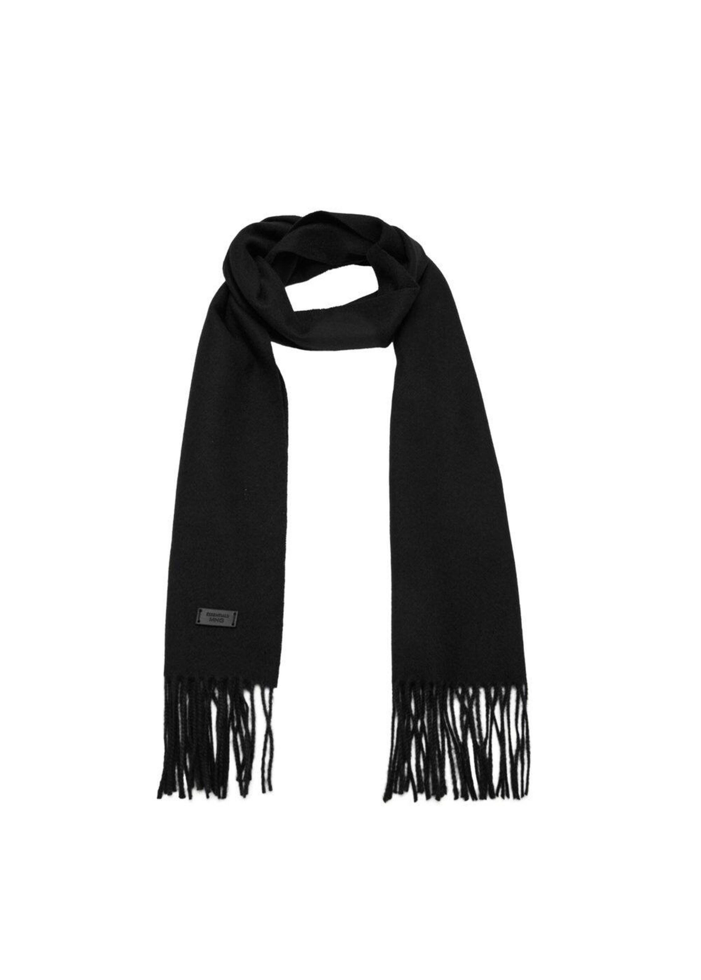 MANGO MAN Schal in Schwarz: Vorderseite