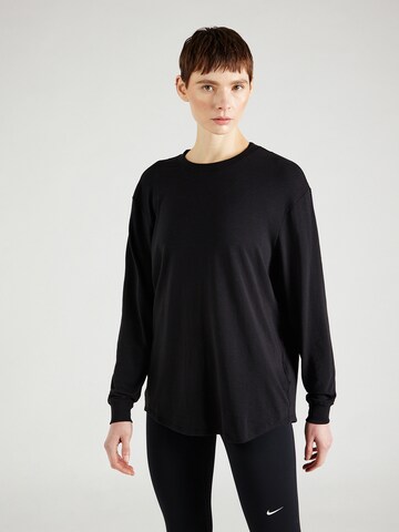 NIKE Funktionsbluse 'ONE' i sort: forside