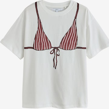 Tricou de la Next pe bej: față