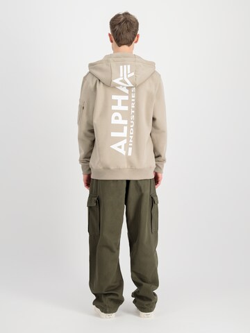 ALPHA INDUSTRIES Tepláková bunda - Béžová