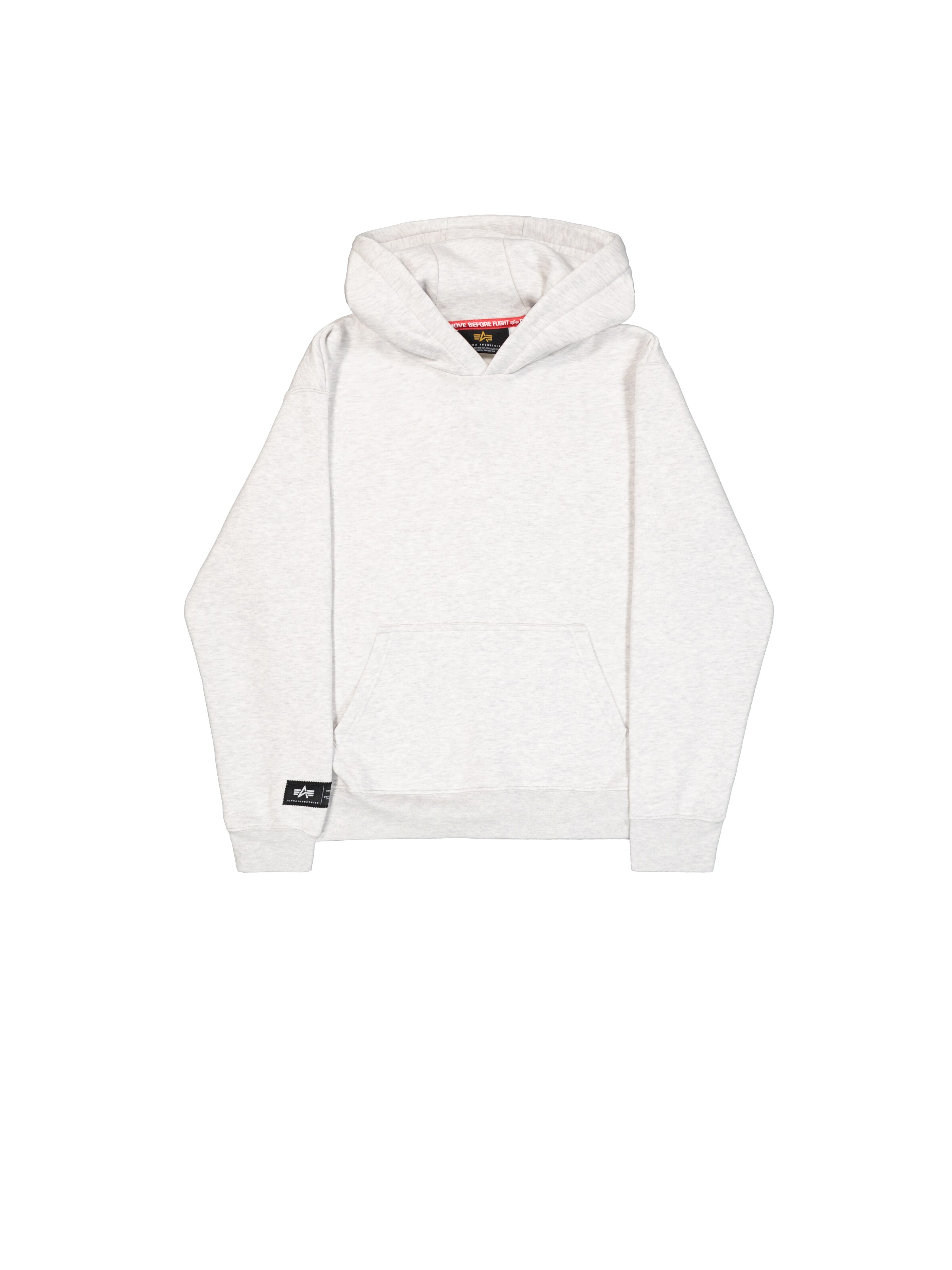 ALPHA INDUSTRIES Sweatshirt 'Label'‌‌‌‌‌‌‌‌‌‌ in Grau: Vorderseite