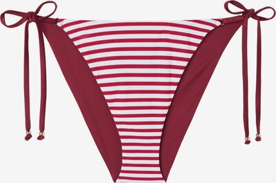 CALZEDONIA Bikinihose in rot / dunkelrot / weiß, Produktansicht