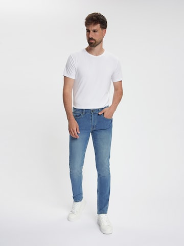 Maskovick Slimfit Jeans 'MASKOVICK - Heren Jeans - Slim Fit - Milano – Stretch - Denim Broek' in Blauw