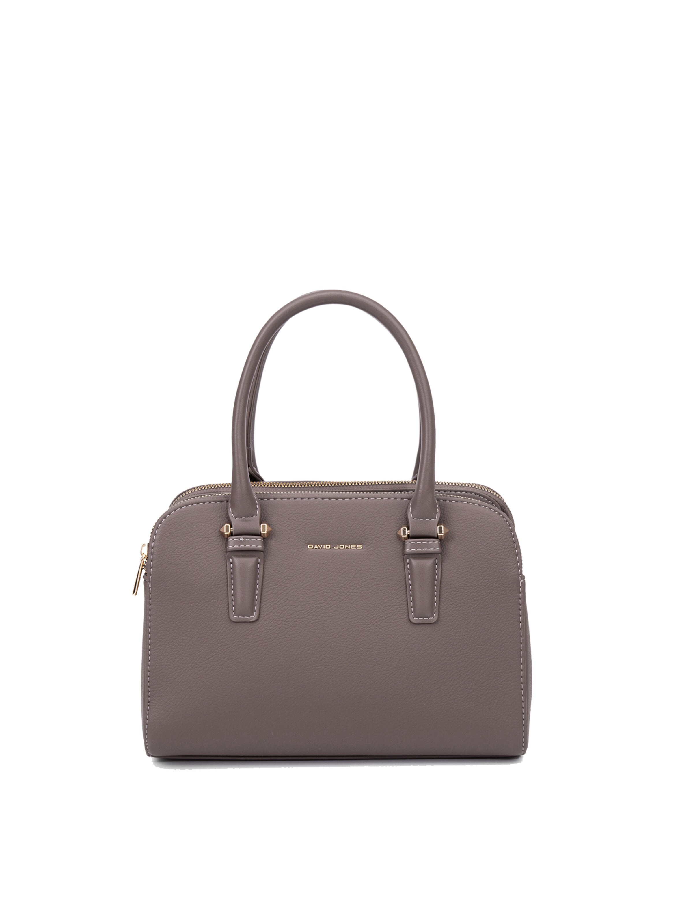 Borsa a mano 'Borsa a Mano Vegan Leather con Zip e Tracolla Rimovibile - David Jones' di David Jones in marrone: frontale