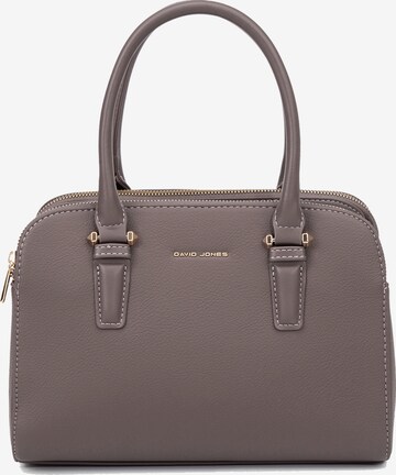 Borsa a mano 'Borsa a Mano Vegan Leather con Zip e Tracolla Rimovibile - David Jones' di David Jones in marrone: frontale