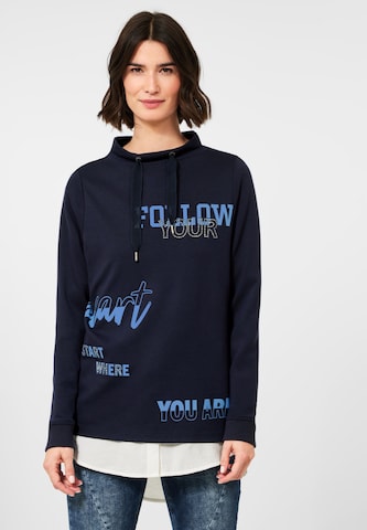 CECIL Sweatshirt in Blue: front