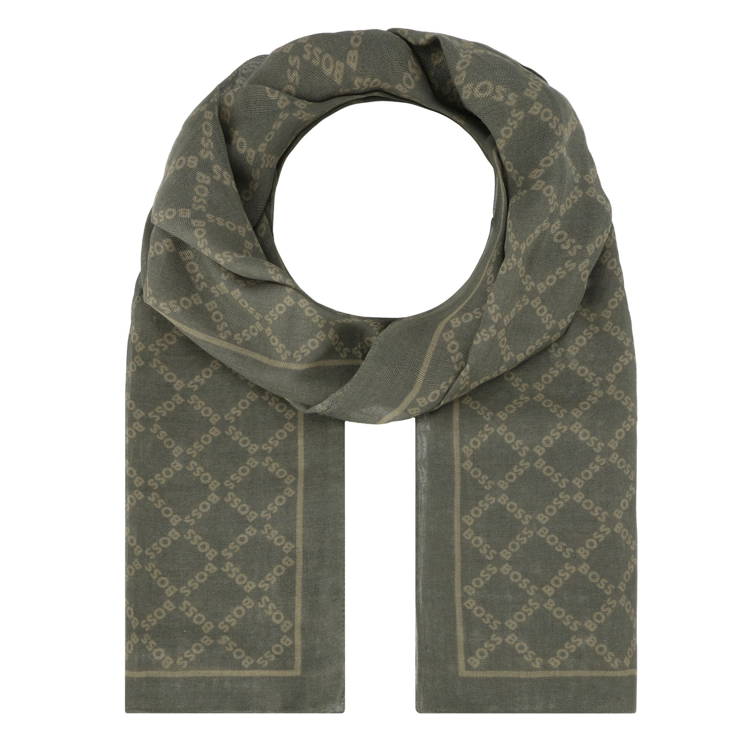 Foulard 'Orald' di BOSS in verde: frontale