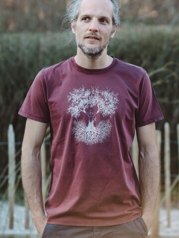 Life-Tree Shirt 'Fusion' in Rood