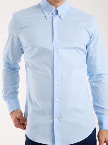 Slim fit Camicia business di 7Camicie in blu