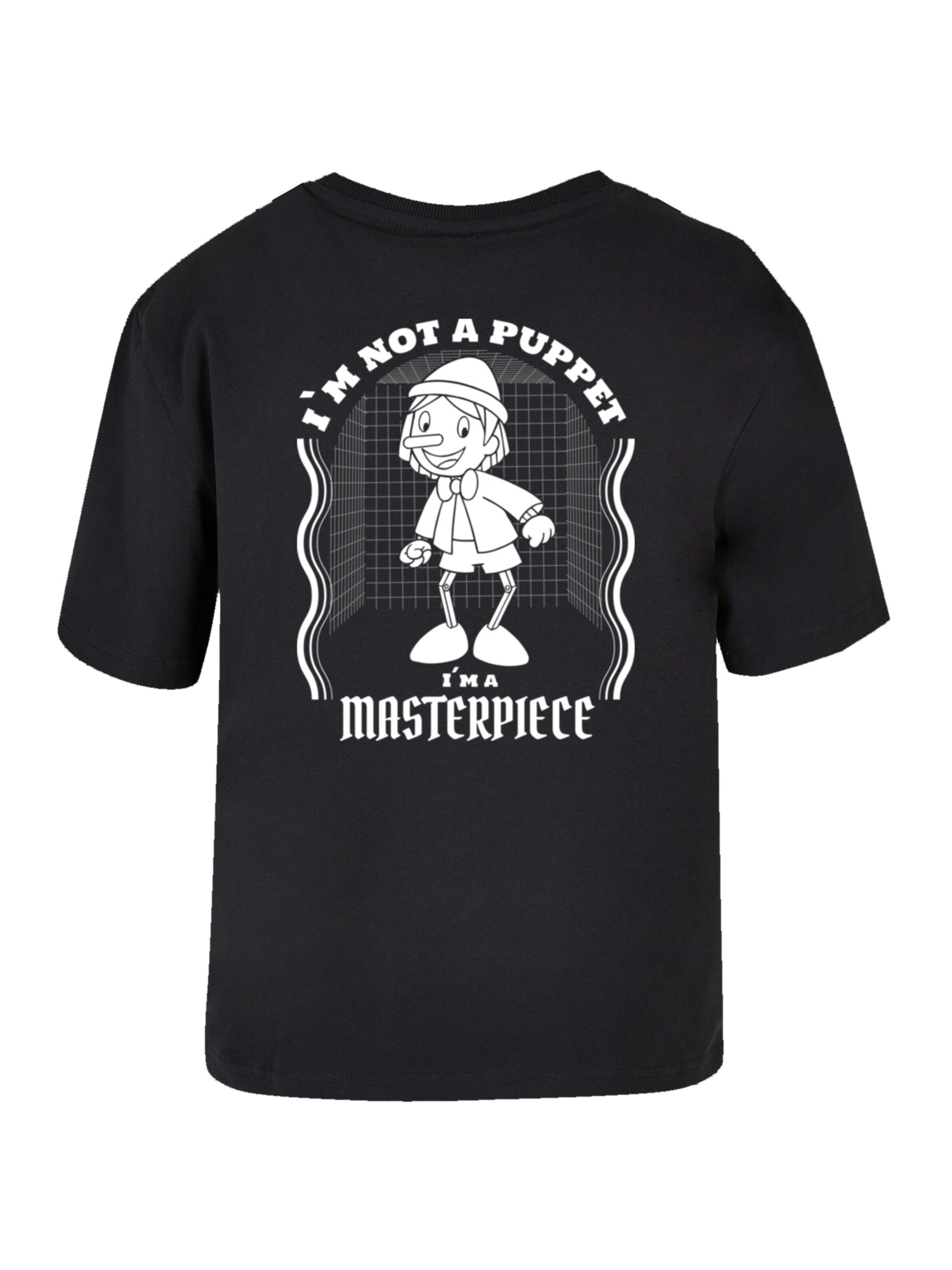 T-shirt 'Pinocchio Heroes of Childhood' F4NT4STIC en noir