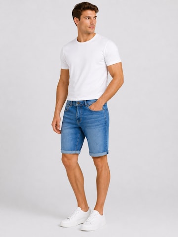 Boxeur des Rues Regular Jeans 'Herren Jeansshorts Boxeur des Rues Kenner, Regular Fit, Mittelblau, Klassischer Look' in Blauw