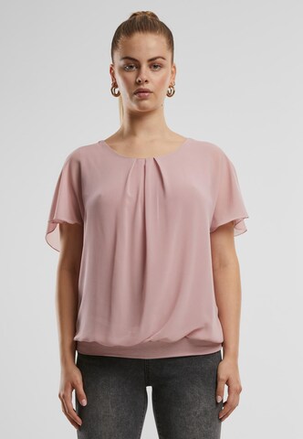 Cloud5ive Blusentop in Pink: Vorderseite