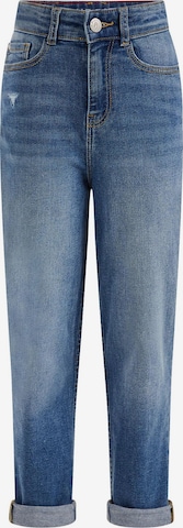 WE Fashion Regular Jeans in Blauw: voorkant