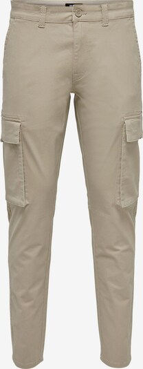 Only & Sons Pantalon cargo 'Next' en beige foncé, Vue avec produit