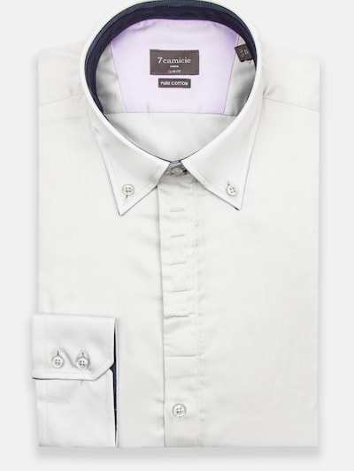 7Camicie Chemise business 'Roma Satin Man Shirt Green' en gris, Vue avec produit