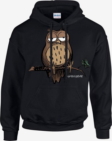 Sweat-shirt 'Bad Nature Owl Kapuzenpullover' Bad Nature en noir : devant