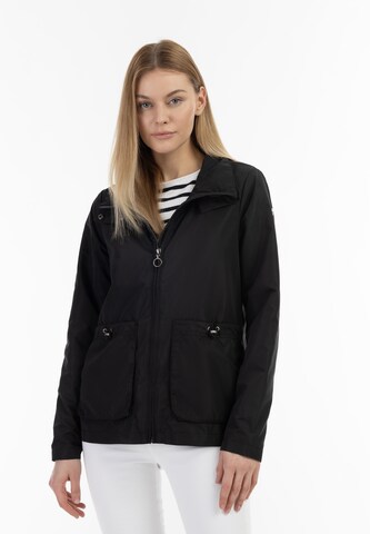 DreiMaster Maritim Between-season jacket 'Bridgeport' in Black: front