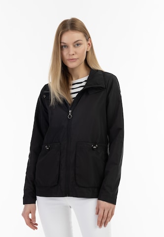 DreiMaster Maritim Between-Season Jacket 'Bridgeport' in Black: front