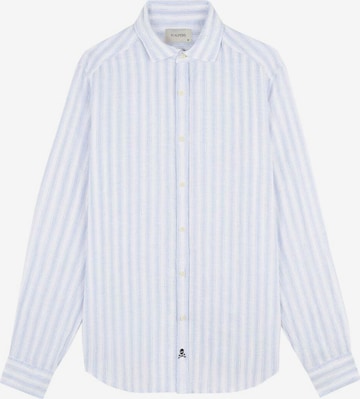 Scalpers Regular fit Button Up Shirt in Blue: front