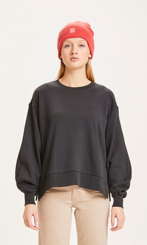 KnowledgeCotton Apparel Sweatshirt 'Erica' in Black: front