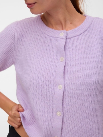 VERO MODA Knit Cardigan 'VMSoffe' in Purple