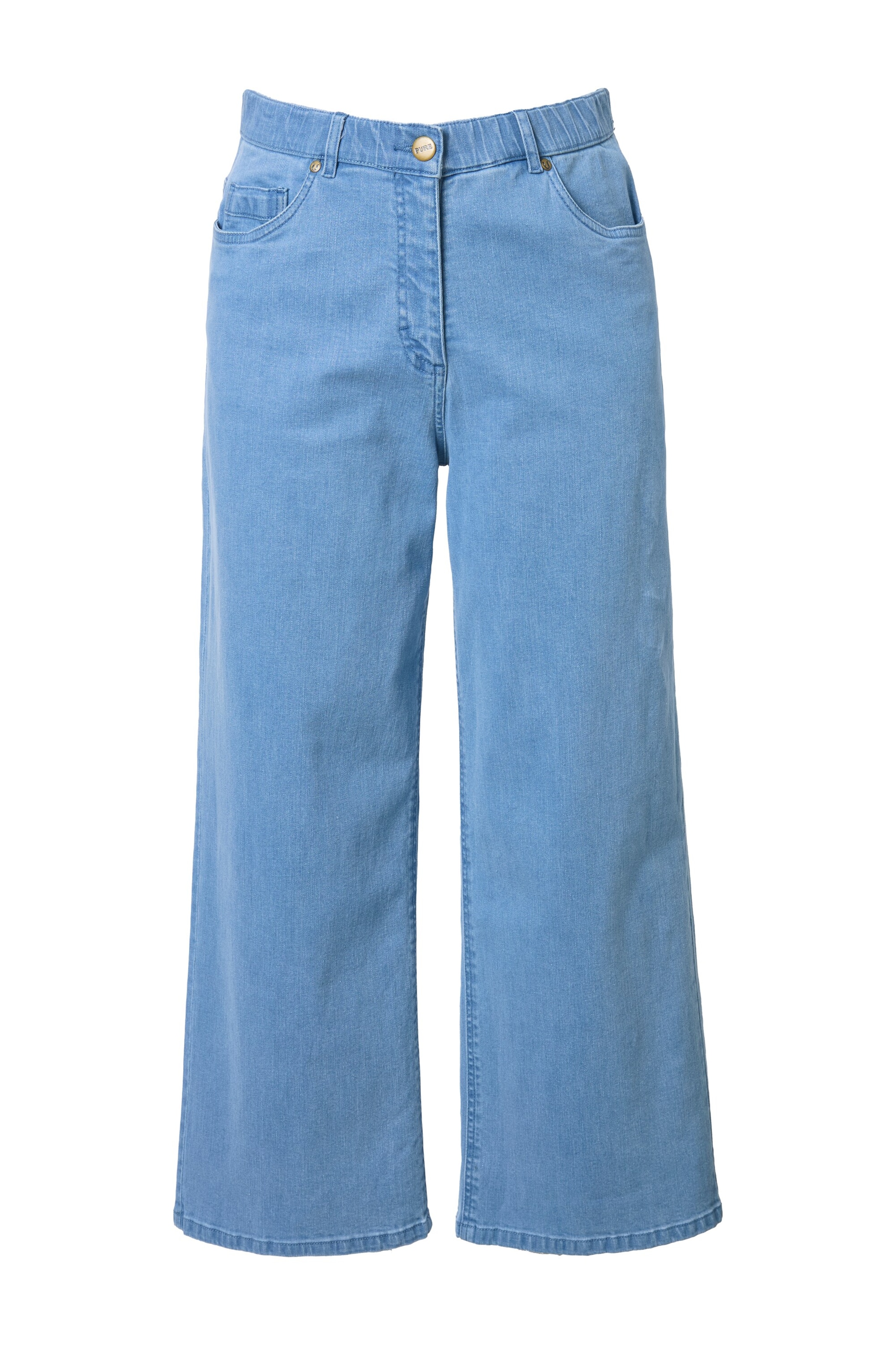 Ulla Popken Wide Leg Farkut värissä sininen: etupuoli