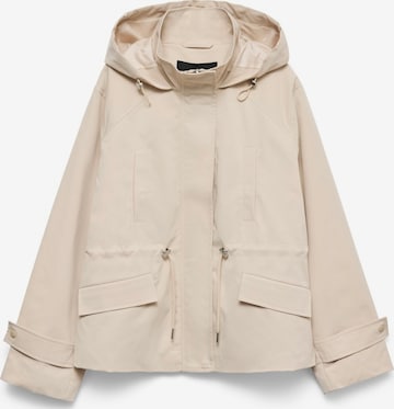 VERO MODA Přechodová parka – béžová: přední strana