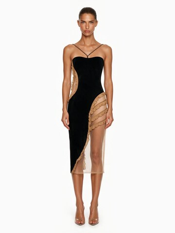 GOD SAVE QUEENS Estélyi ruhák 'I'm Here Dress' - fekete