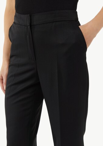 COMMA Flared Pleated Pants in Black