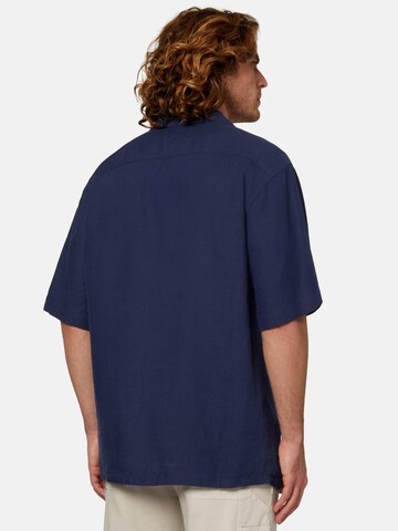 Boggi Milano Comfort fit Overhemd 'Camp' in Blauw