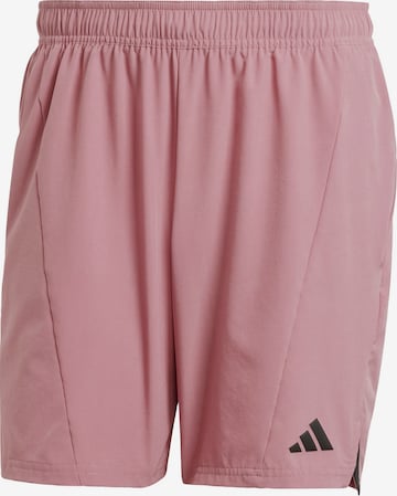 Pantalon de sport 'Designed For Training' ADIDAS PERFORMANCE en rose : devant