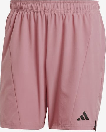 ADIDAS PERFORMANCE - Calças de desporto 'Designed For Training' em rosa: frente