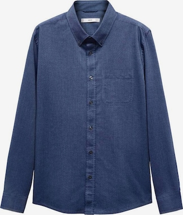 MANGO MAN Comfort Fit Hemd 'Oxford' in Blau: predná strana