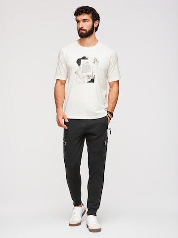 Ombre Tapered Cargobroek in Zwart