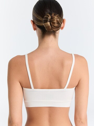 Albero Natur Klassisch BH 'Bio-Baumwoll-Bustier - 2er Pack'‌‌‌ in Weiß