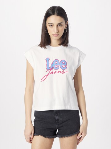 Lee T-Shirt in Weiß: predná strana