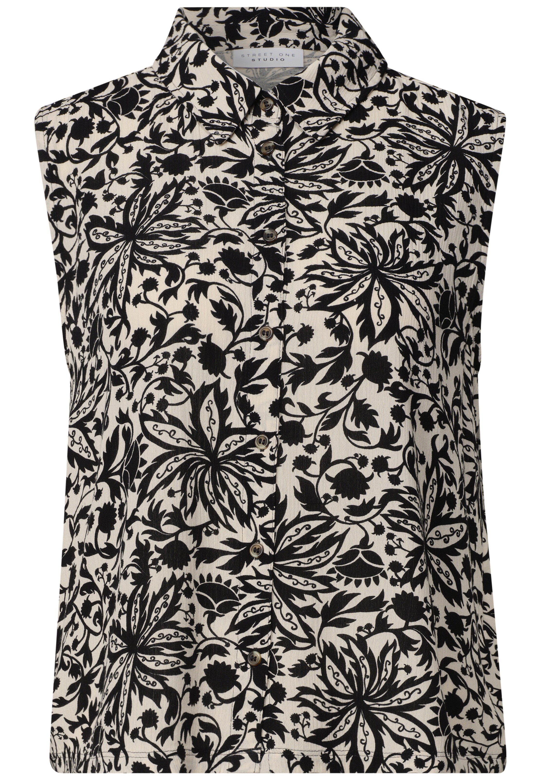 Street One Studio Bluse in Schwarz: Vorderseite