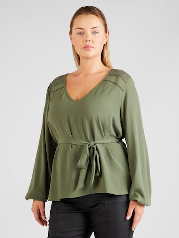 ABOUT YOU Curvy Blouse 'Julika' in Green: front