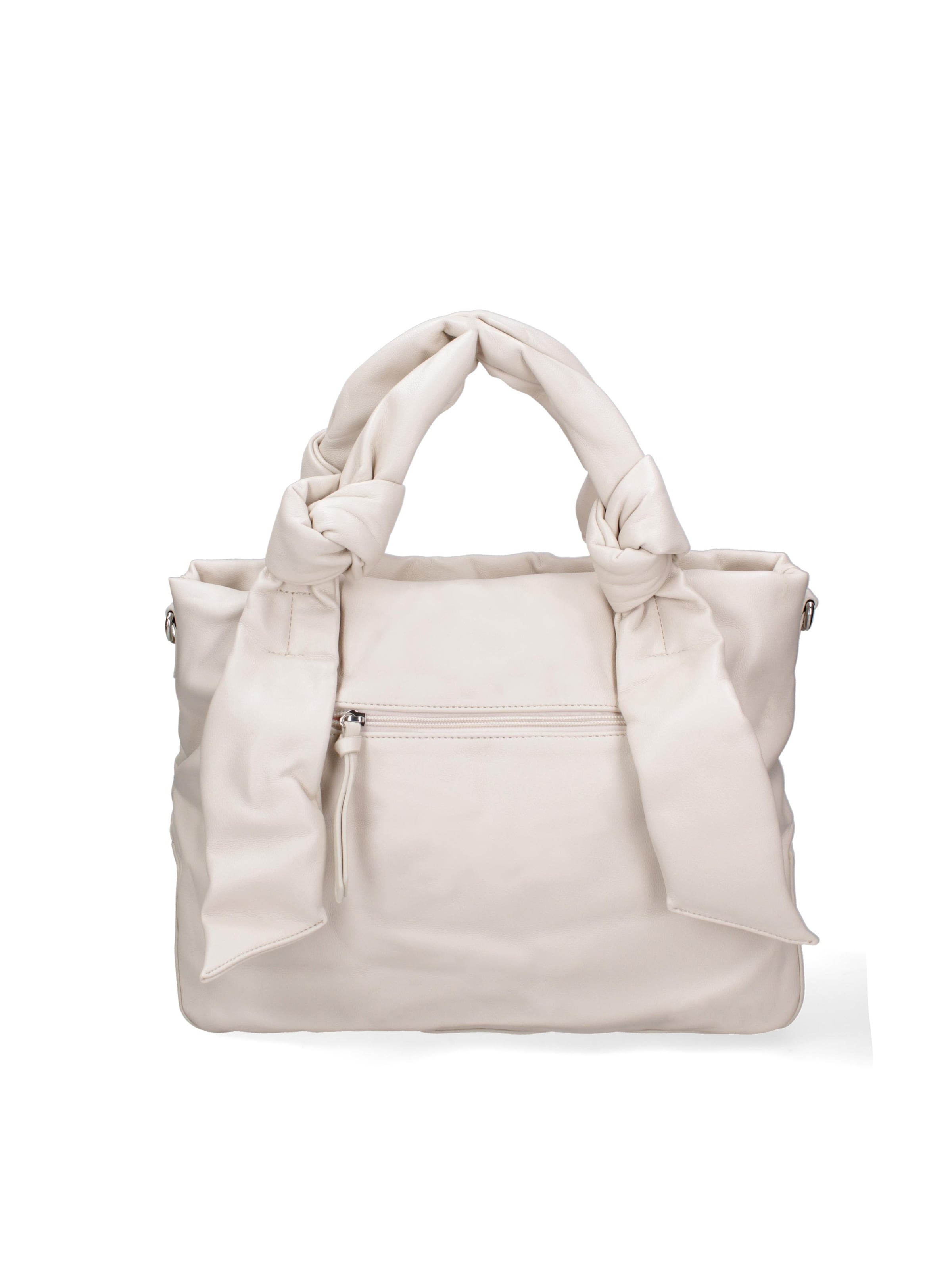 Shopper 'Borsa Shopper Donna Ecopelle con Zip e Tracolla Regolabile' di Diana&Co. in beige