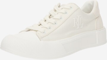 Lauren Ralph Lauren - Sapatilhas baixas 'DAISIE' em branco: frente