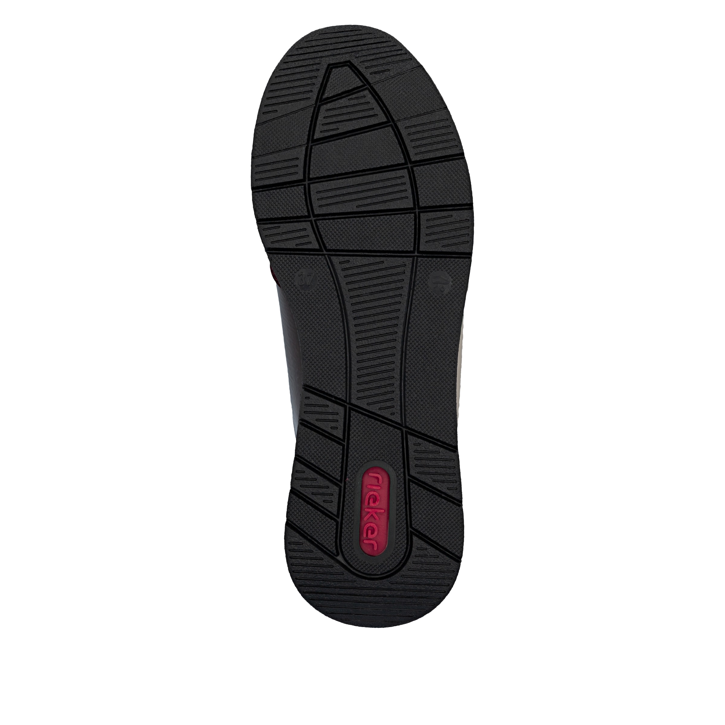 Baskets basses Rieker en rouge