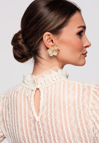 Ombre Blouse in Beige