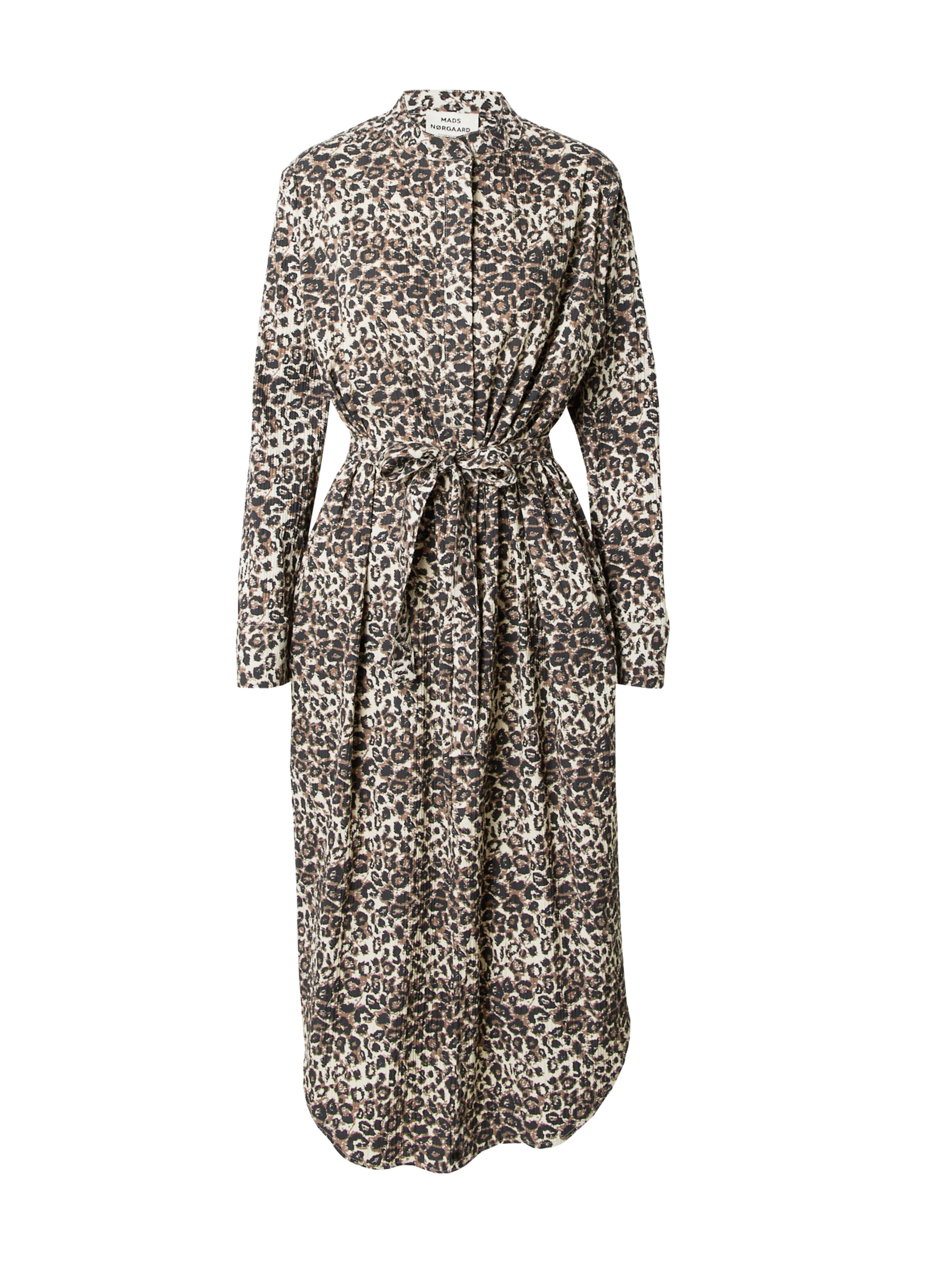 MADS NORGAARD COPENHAGEN Robe-chemise en beige clair / marron / noir, Vue avec produit