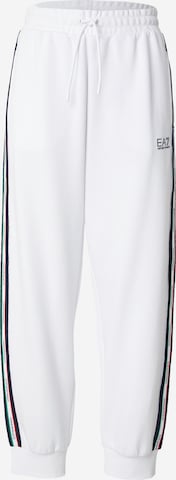 EA7 Emporio Armani Tapered Housut värissä valkoinen: etupuoli