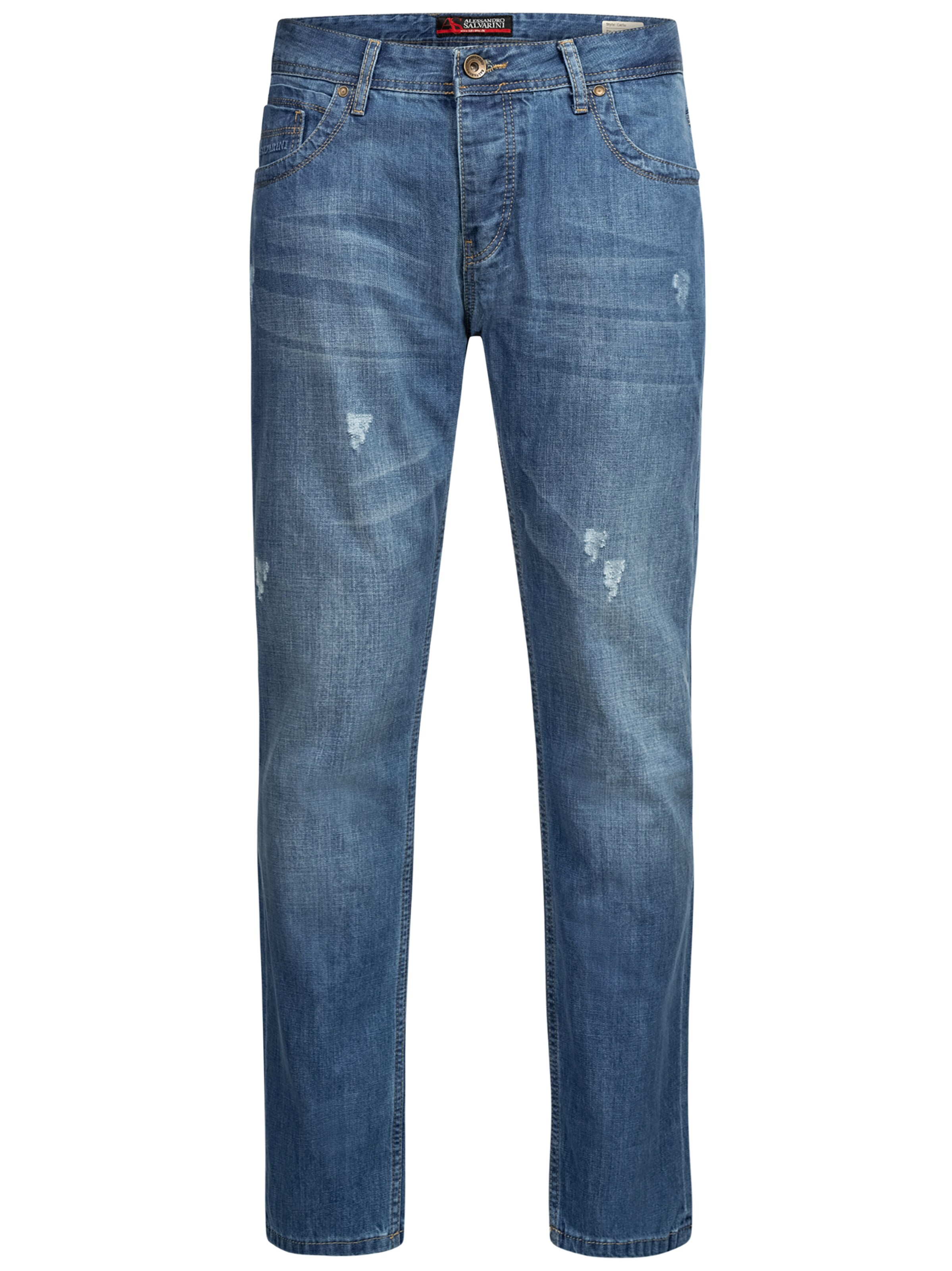 Alessandro Salvarini Regular Jeans 'Carlo ' in Blue: front