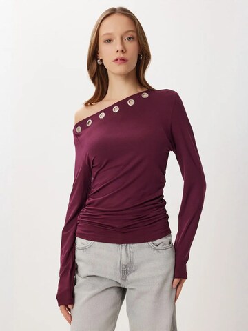 Happiness İstanbul - Blusa 'Blusen' em vermelho: frente