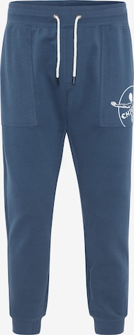 CHIEMSEE Tapered Pants in Blue: front