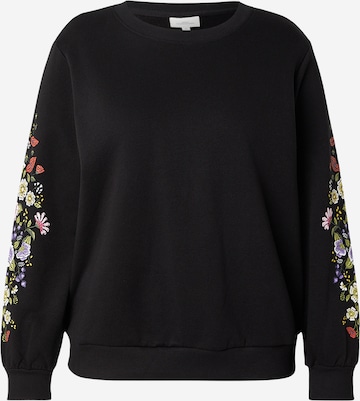 ONLY Carmakoma Collegepaita 'CARVIMA' värissä musta: etupuoli