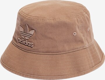 ADIDAS ORIGINALS Hat in Brown: front