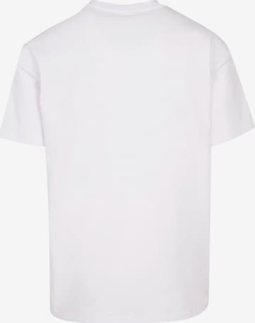 Merchcode T-Shirt 'Thin Lizzy - Rose' in Weiß